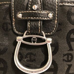 Rare find. Elegant Etienne Aigner cross-body handbag and clutch.